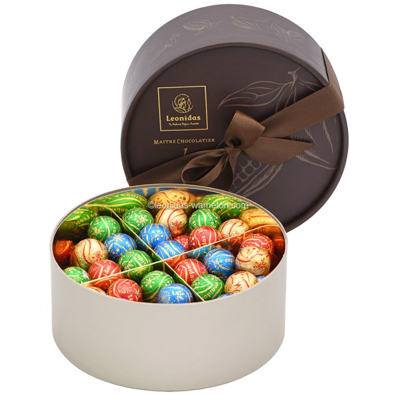 Leonidas Coffret Dora spécial fêtes Boules Noël (60 pcs) - B-LYS SRL