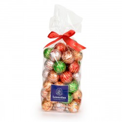 Leonidas - Sachet de Boules de Noël en chocolat noir, lait, blanc assortis (500gr) - Leonidas Warneton (Belgique)