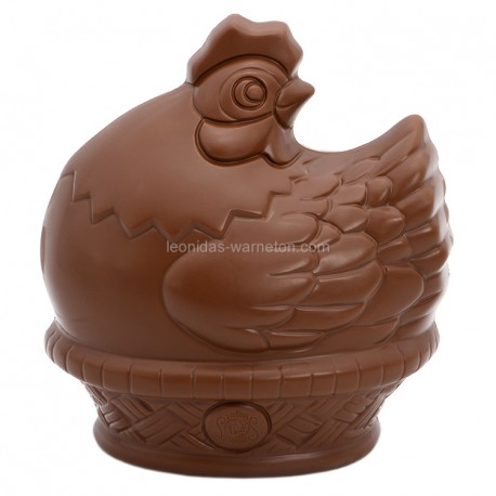 Leonidas - Figurine de Pâques : Poule en chocolat au lait (400gr) - Leonidas Warneton (B)