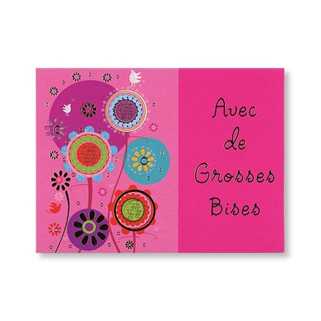 Leonidas - Carte Message "Grosses Bises" - Leonidas Warneton (Belgique)