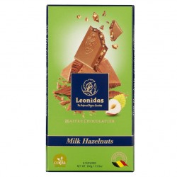 Leonidas Tablette chocolat lait noisettes  (100gr)