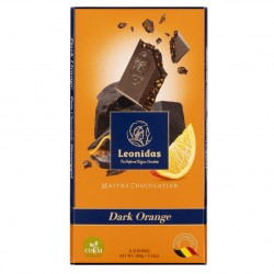 Leonidas tablette chocolat noir orange  54% cacao (100gr)