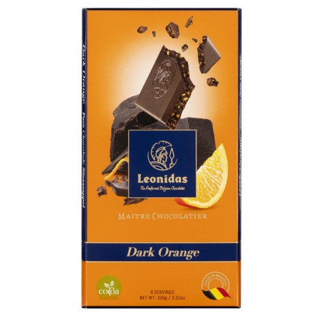 Leonidas - Tablette de chocolat noir orange (100gr) - Leonidas Warneton (Belgique)