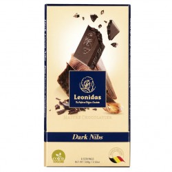 Leonidas Tablette de chocolat noir Nibs  (100gr)