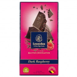 Leonidas Tablette chocolat noir framboise  (100gr)