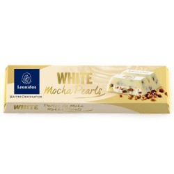 Leonidas  Bâton chocolat blanc perles moka (50gr)