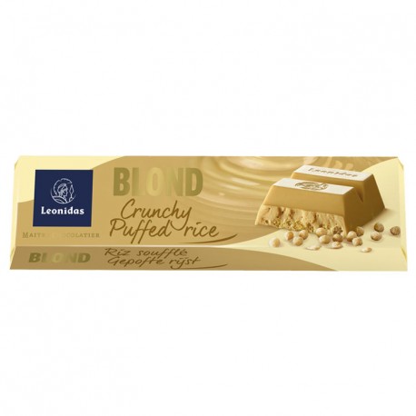 Leonidas - Bâton de chocolat blond caramel riz soufflé (50gr) - Leonidas Warneton (Belgique)