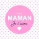 Leonidas - Carte Message "Pour Maman. Je t'aime" - Leonidas Warneton (Belgique)