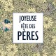 Carte "Joyeuse Fête des Pères" - Leonidas Warneton (Belgique)