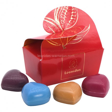 Leonidas - Mini ballotin St Valentin garni de 4 petits coeurs en chocolat - Leonidas Warneton (Belgique)