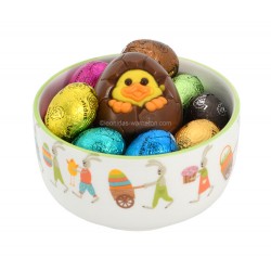 Bol famille lapins 20 petits oeufs et 1 caneton