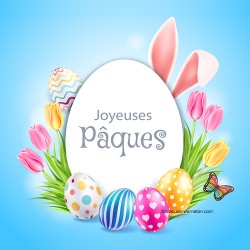 Carte de souhait Joyeuses Pâques
