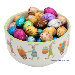 Bol famille lapins 70 petits oeufs (750g)