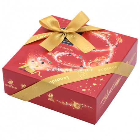 Leonidas - Coffret Santiago spécial Noël garni de 32 chocolats assortis - Leonidas Warneton (Belgique)