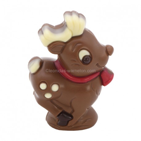 Leonidas - Figurine de Noël - Elan en chocolat au lait creux (30gr) - Leonidas Warneton (B)