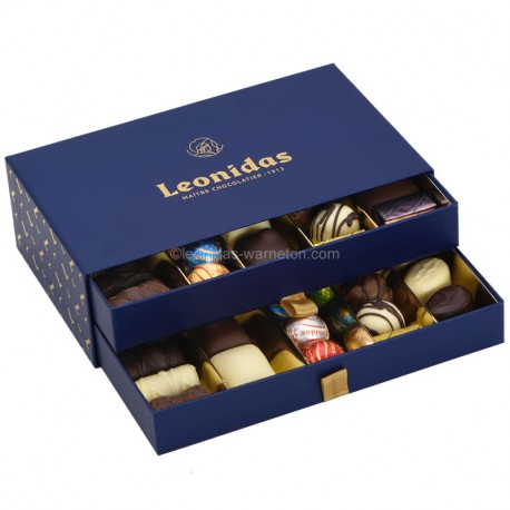 Leonidas Coffret à 2 tiroirs (700gr) - Leonidas Warneton (Belgique)