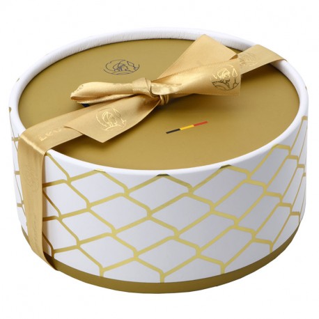 Leonidas Warneton (B) - Coffret Cadeau Dora Blanc garni de 22 pralines Leonidas assorties