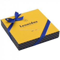 Leonidas Boîte Cadeau Santiago Jaune garnie de 16 chocolats assortis