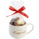 Leonidas Warneton (B) -  Tasse "A Cup Of Happiness"  garnie de 250gr chocolats Leonidas assortis