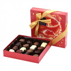 Leonidas - Coffret cadeau spécial Noël garni de 16 chocolats assortis - Leonidas Warneton (Belgique)