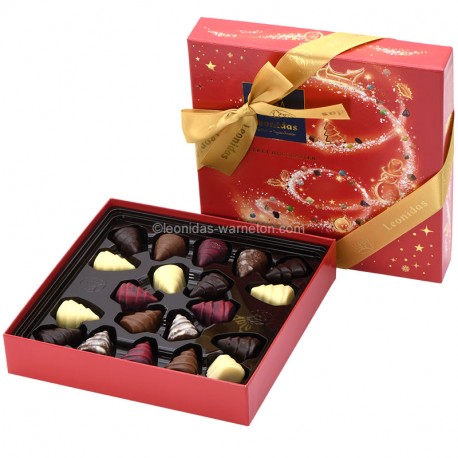 Leonidas Coffret cadeau garni de 20 sapins de Noël en chocolat - Leonidas Warneton (Belgique)