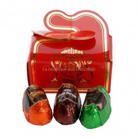 Leonidas - Mini ballotins de 3 chocolats à la liqueur pure - Leonidas Warneton (Belgique)