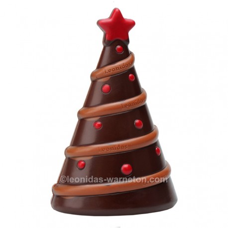 Sapin de Noël en chocolat creux noir (100gr)