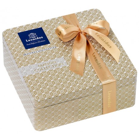 Leonidas - Coffret cadeau en métal garni de 40 chocolats assortis - Leonidas Warneton (B)