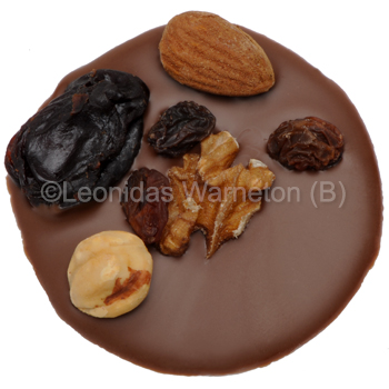 Mendiant Leonidas - Chocolat au lait - Leonidas Warneton (Belgique)